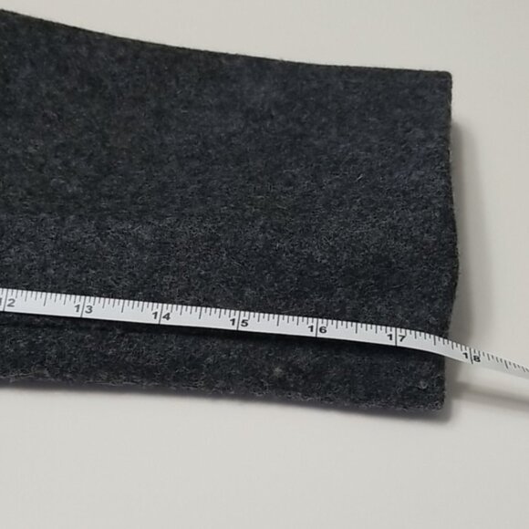 VINTAGE Marvin Richards Heathered Gray Wool Blend Pea Coat, Women's 12 Petite - Picture 9 of 9